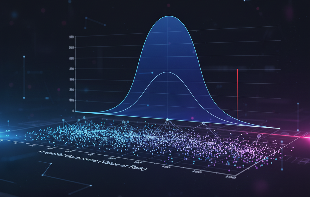 Gráfica de simulación Monte Carlo